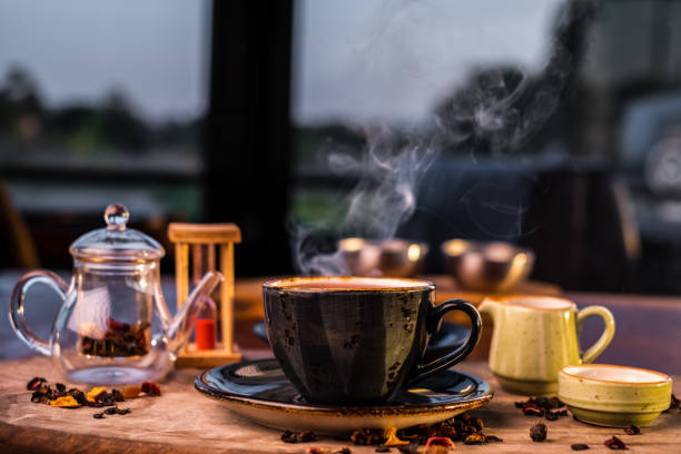 istock Cup of hot herbal tea 1282383240