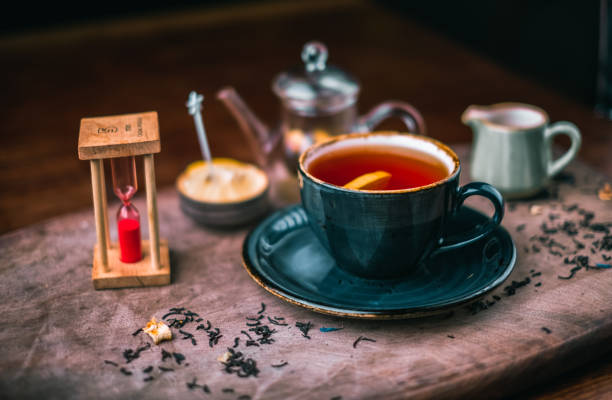 istock Cup of herbal tea with lemon 1282383331