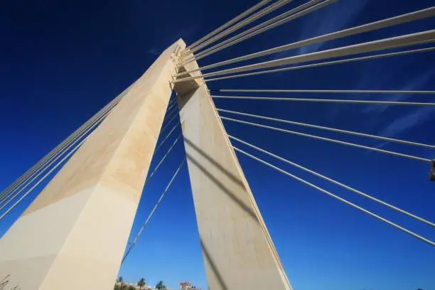 Photo of Generalitat bridge and the hillside of the Vinalopo River in Elche