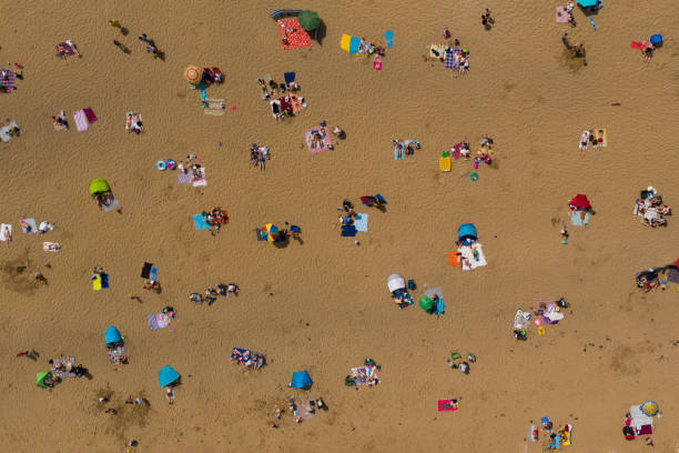 Britons on beach during the coronavirus pandemic