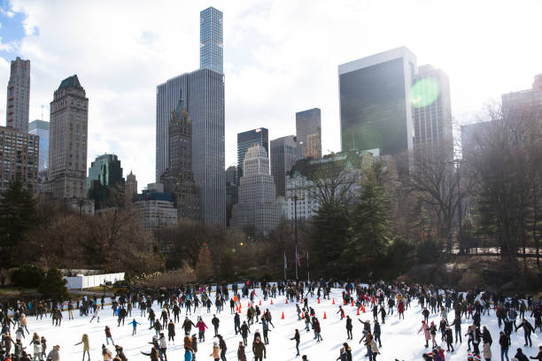 istock Ice skaters in New York City's Central Park 1282388402