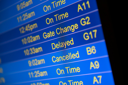 Cancelled flights due to weather