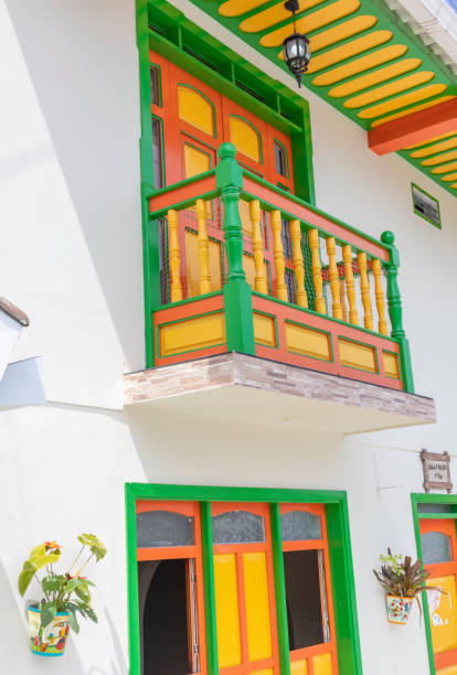 istock Colorful Balconies and windows 1282399426