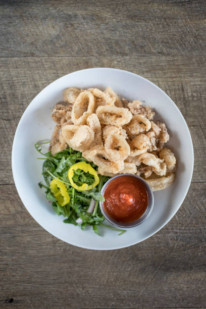 Fried Calamari in Italian Restaurant