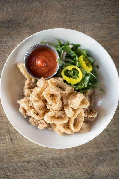 Fried Calamari in Italian Restaurant