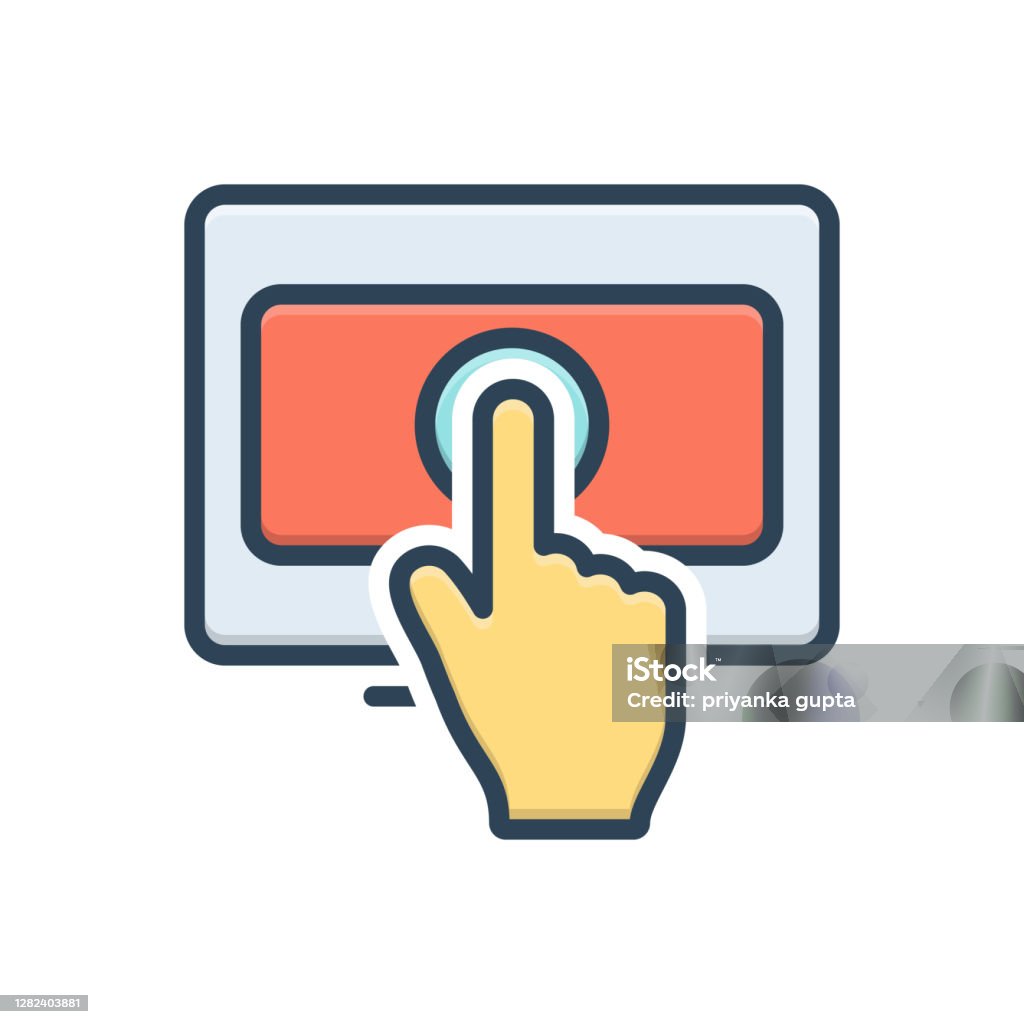 Paying Button Clicker Pay Per Click Stock Illustration - Download Image Now - Icon Symbol ...