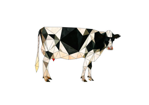 istock Artistic and abstract cow illustration 1282407590