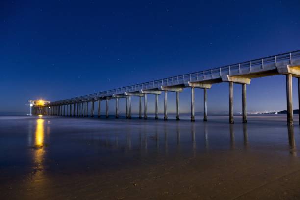 istock Scripps Pier in La Jolla Shores by Night 1282417917