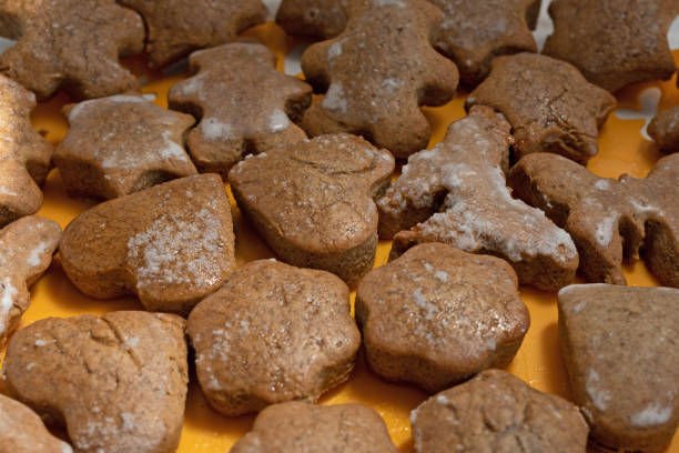 istock homemade gingerbread cookies on a plate 1282417991