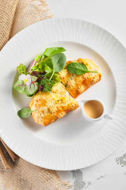 istock Pie with liver and cream sauce 1282421971