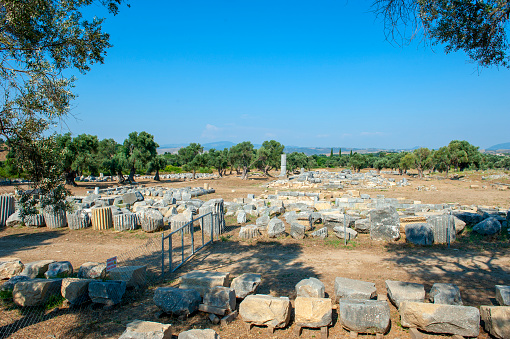 Old Cemetery in Denizli City in Turkiye