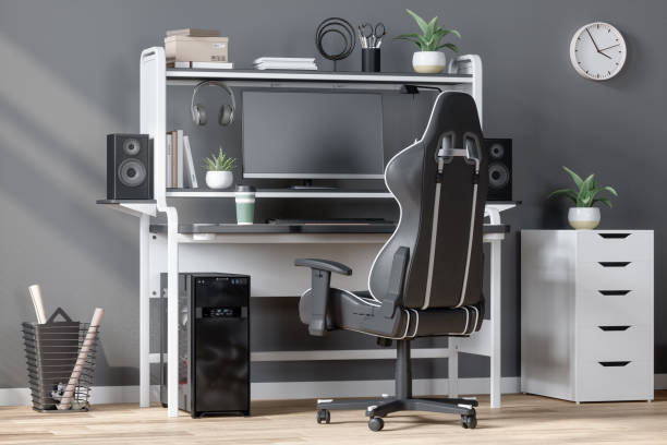 istock E-sport On Computer With Gaming Chair At Home And Gray Wall Background 1282438638