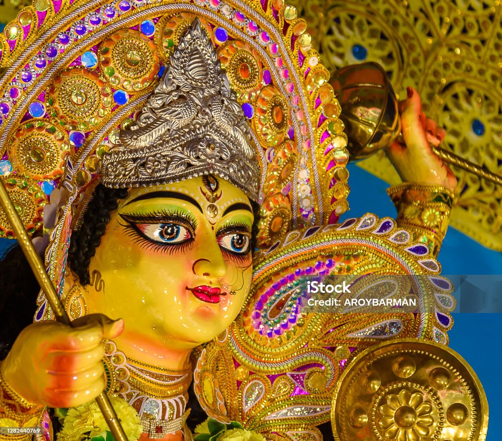 Goddess Durga Stock Photo - Download Image Now - Anthropomorphic ...