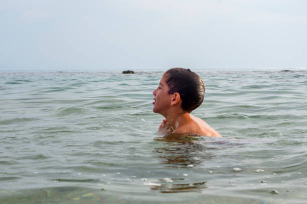 istock Boy Summer fun on the sea 1282443737