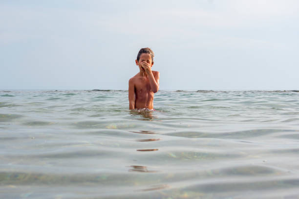 istock Boy Summer fun on the sea 1282444332