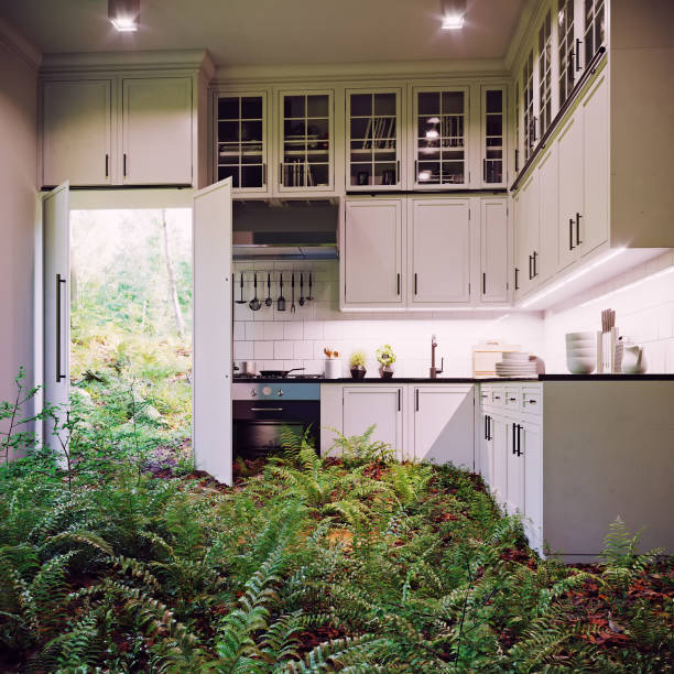 green kitchen