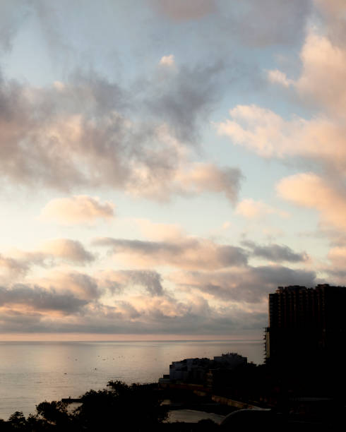 istock Beautiful seascape. Sea surface, beautiful sky. Selective focus. 1282455299