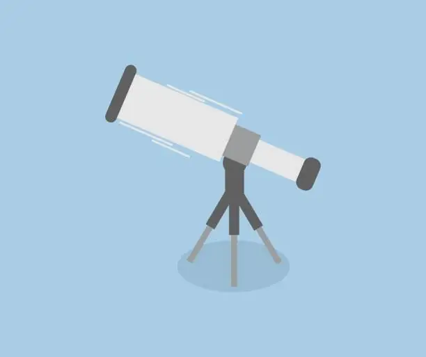 Vector illustration of telescope icon