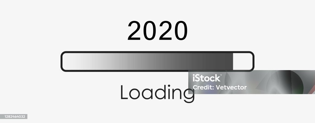 2020 Loading Screen Loading Screen New Year 2021 End Of 2020 Stock Illustration - Download ...