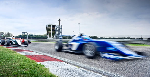 istock Racing cars driving track 1282470475