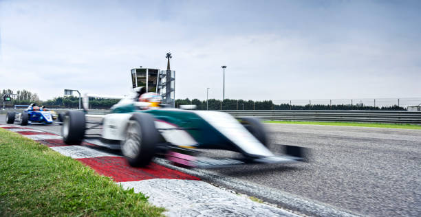 istock Racing cars driving track 1282470505