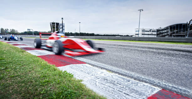 istock Racing cars driving track 1282470506