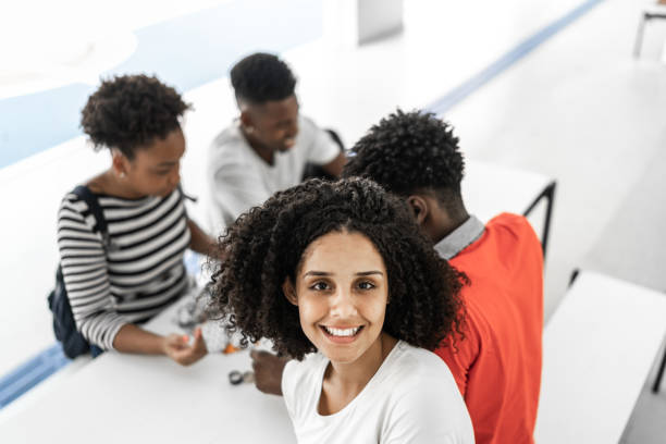 istock Portrait of high school / university students separating recycling waste 1282470745