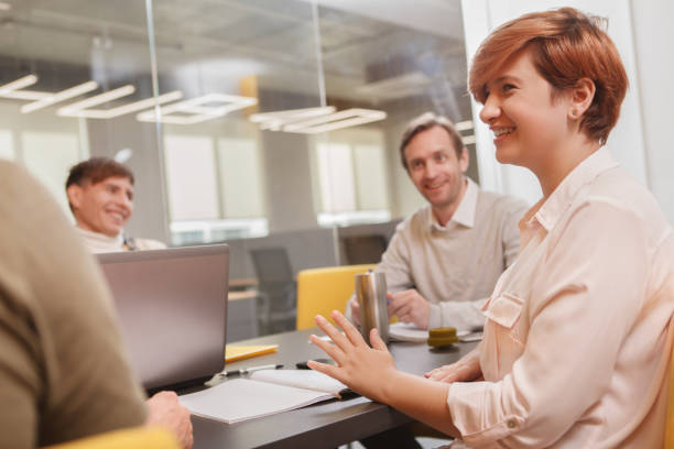 istock Business people at modern office 1282470909