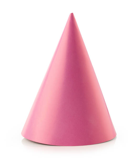 sombrero de fiesta de papel rosa - pink hat fotografías e imágenes de stock