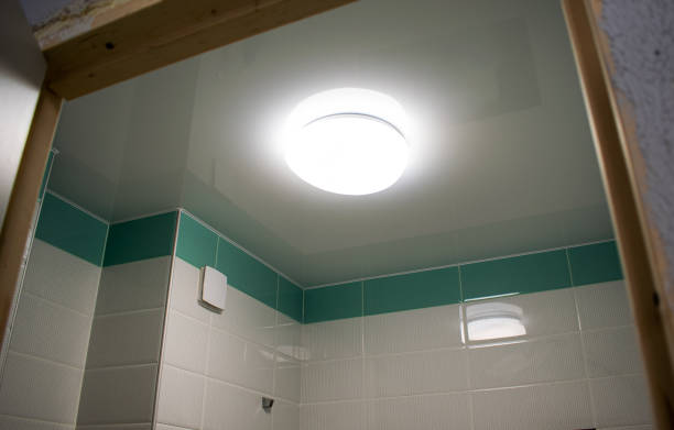 Control panel for remote exhaust ventilation and lighting in the bathroom.