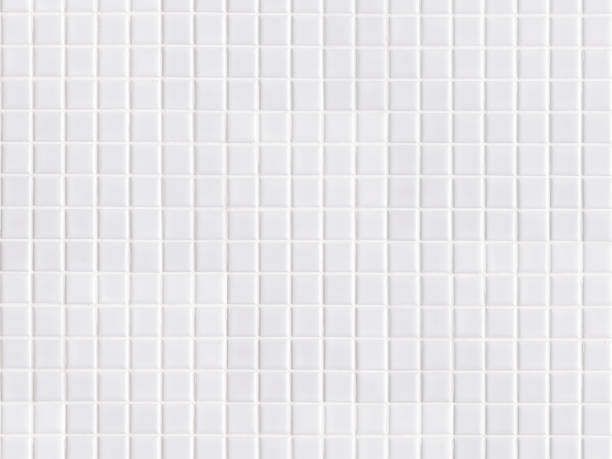 fundo de papel de parede de mosaico branco - mosaico - fotografias e filmes do acervo