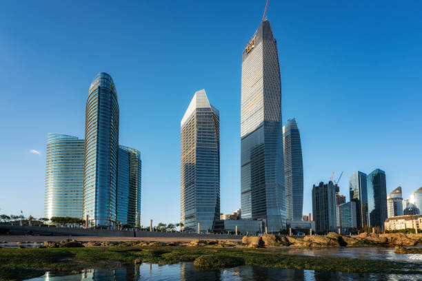 istock Modern architecture and street view in Qingdao 1282472759