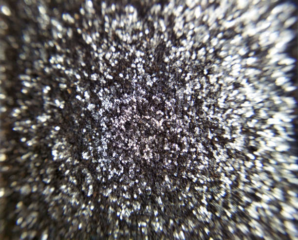 istock Silver eye shadow sparkle metallic shimmer glitter cosmetic make-up macro photo 1282475372