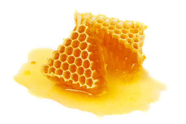 istock Sweet honeycomb on a white background. Natural and healthy sweets 1282476667