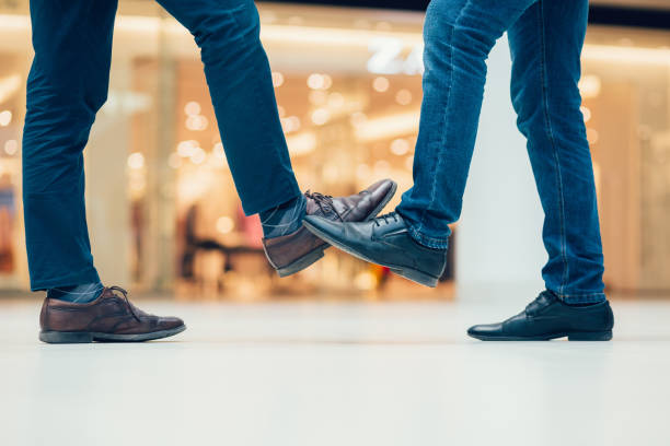 istock close up. good friends greeting each other 1282477000