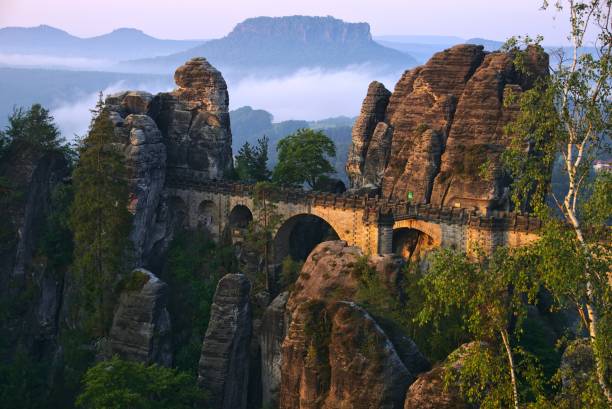 istock The Bastei bridge at saxon switzerland 1282481078