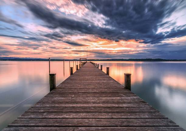 istock Sunset at lake Starnberg 1282481113
