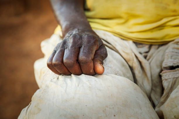 istock Old African woman hand 1282482672