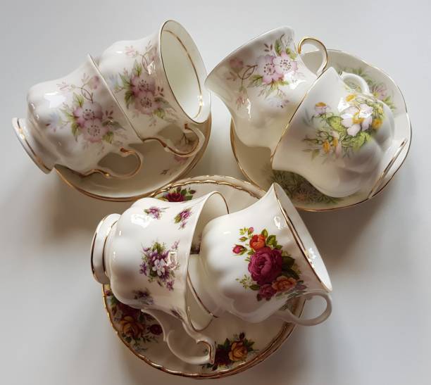 istock Collection of old English teacups 1282490194