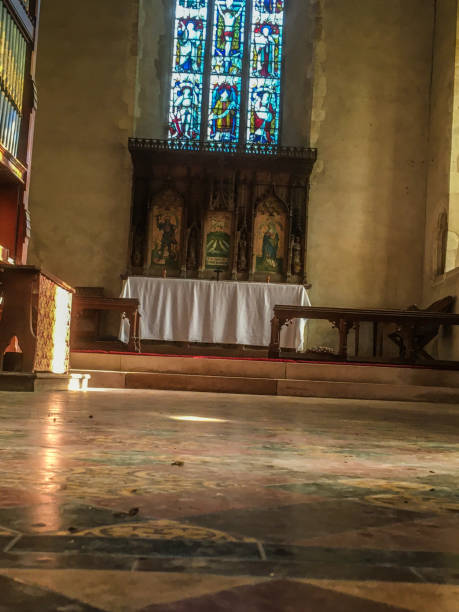 istock Inside St. George Church, Saint Cross, South Elmham, Suffolk 1282494778