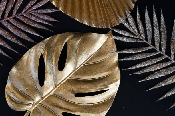 istock Golden tropial leaves 1282497549