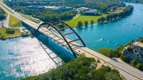 Bridge Overlooking Colorado River Austin TX