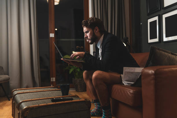 istock Late business video call 1282499878