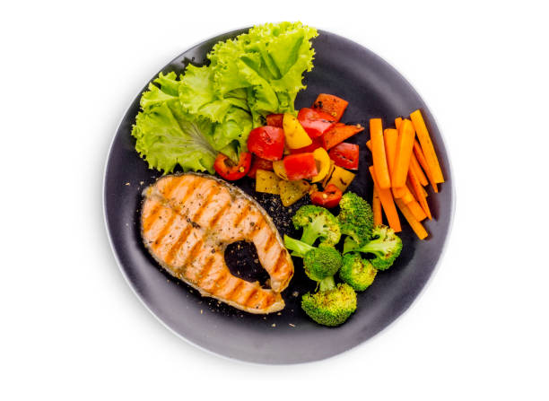 istock Salmon steak favorite food 1282501974