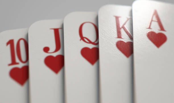istock Casino Cards Royal Flush 1282504540