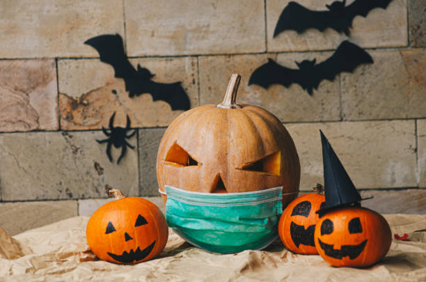 istock Halloween Jack-o-Lantern Pumpkins stock photo 1282510941