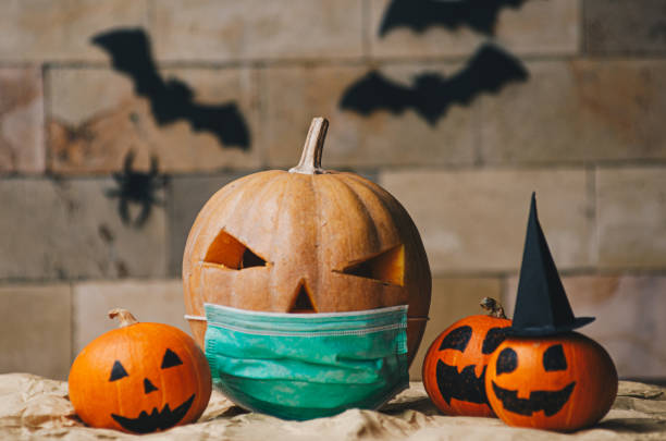 istock Halloween Jack-o-Lantern Pumpkins stock photo 1282511537