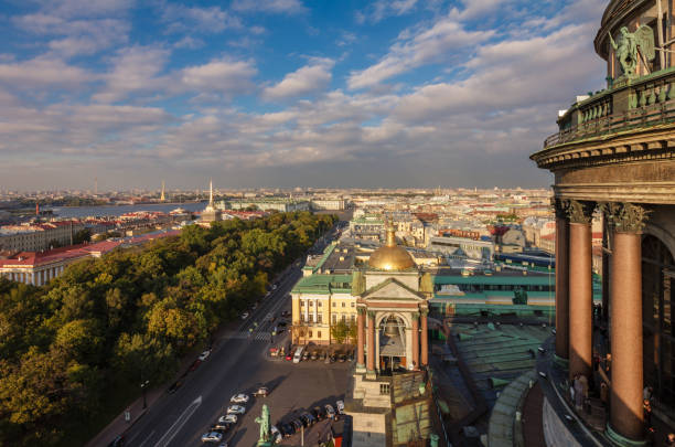istock Unique panoramic view from St Isaac cathedral, Saint-Petersburg 1282514077