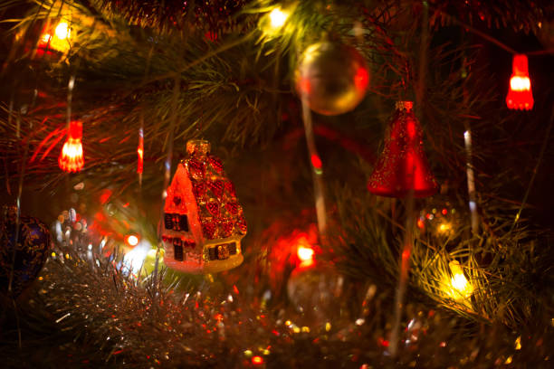istock balls and garlands on the christmas tree 1282514496