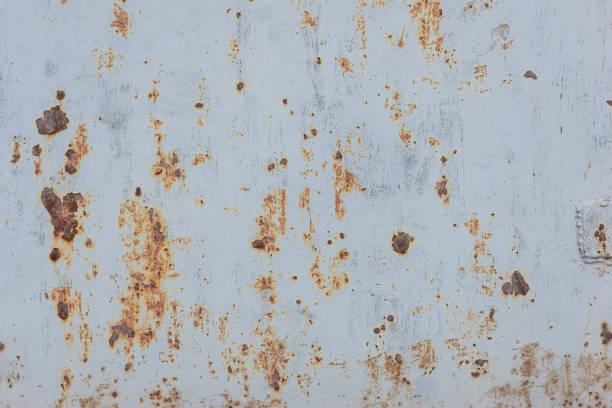 istock rusty metal texture blue cracked paint of old wall 1282522696